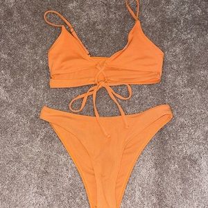 Orange bikini set